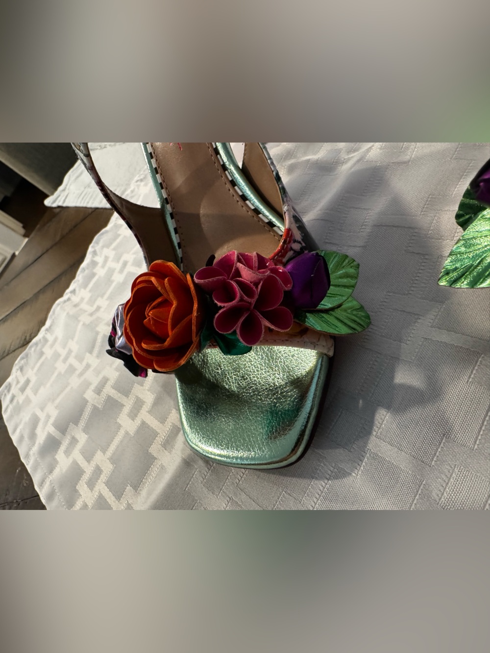 Mikah Floral Stiletto Dress Sandal by Betsy Johnson - Picture 4 of 13